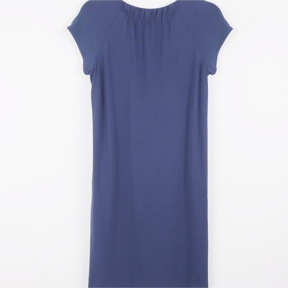 VINCE Navy Blue Shift‎ Dress Cap Sleeve Small  Summer Travel dress fully lined - Picture 5 of 8